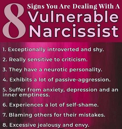 Care sunt cele mai evidente semne ale narcisismului vulnerabil